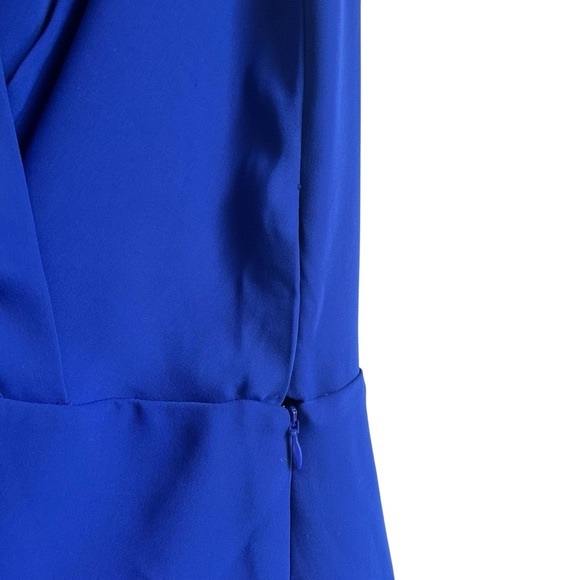 Babaton Phoenix sleeveless wrap mini dress royal blue size 4 excellent condition - Picture 5 of 12